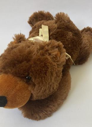 Красивейший плюшевый медведь коричневый мягкая игрушка