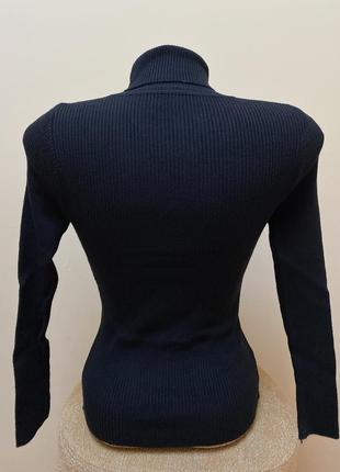 Чорний гольфик в рубчик🖤🖤🖤 4