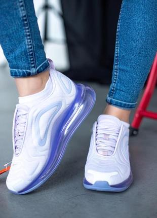 Жіночі кросівки nike air max 720 white violet5 фото