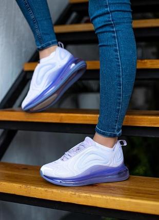 Жіночі кросівки nike air max 720 white violet6 фото