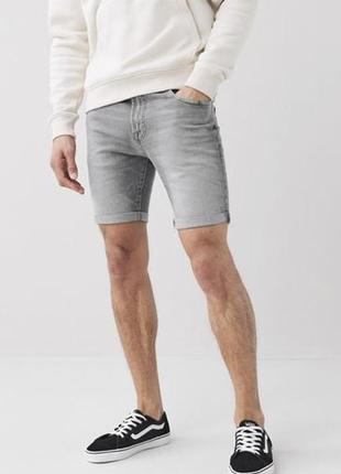 Джинсові сірі шорти