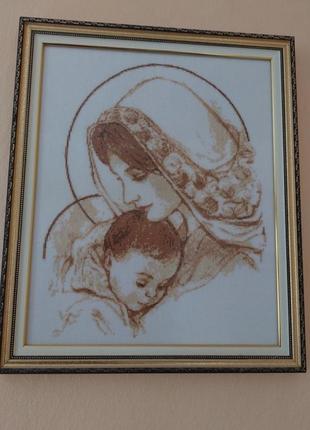 Картина "мадонна з немовлям" dmc1 фото