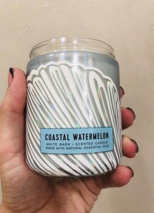Свічка sea salt & lavender bath and body works