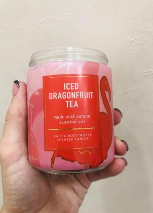 Свічка iced dragonfruit tea bath and body works