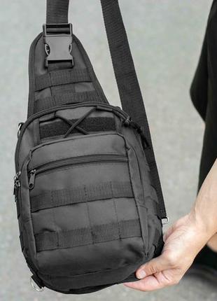 Мужская тактическая нагрудная сумка слинг через плечо swat однолямочный рюкзак3 фото
