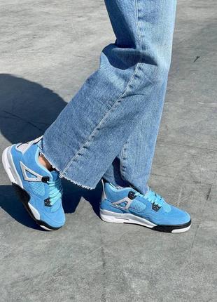 Кросівки жіночі nike air jordan retro 4 university blue/кроссовки женские найк аир джордан рэтро 42 фото