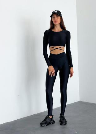 Класична модель легінс leggings classic black