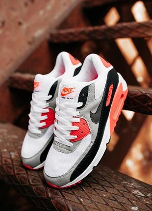 Жіночі кросівки nike air max 90 black grey red 27 фото