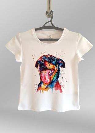Жіноча футболка з принтом веселого песика