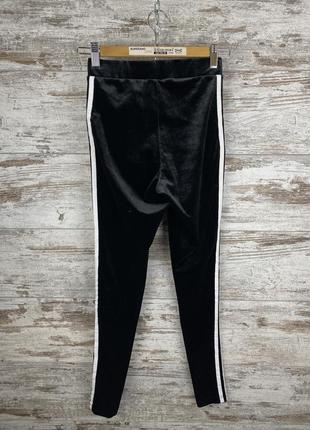 Женские  штаны велюровые  adidas с лампасами лосины леггинсы топ7 фото