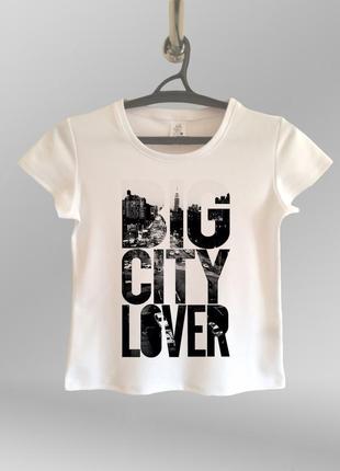 Жіноча футболка з принтом big city lover