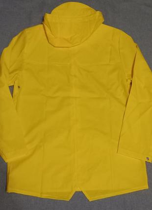 Дощовик водонепроникна куртка жіноча чоловіча бренд rains 1201 jacket 04 yellow оригінал.4 фото