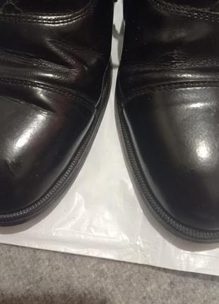 Кожанные премиум качества демисезонные черные туфли оксфорды  на шнурках upper кожа шкіра шкіряні ti6 фото