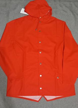 Дощовик водонепроникна куртка жіноча чоловіча бренд rains 1201 jacket 08 red оригінал.6 фото