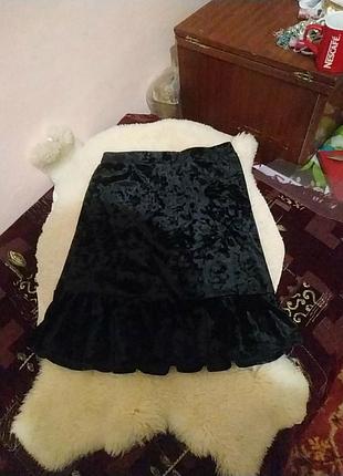 Вилюровая юбка