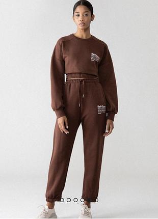 Костюм штаны свитшот zara