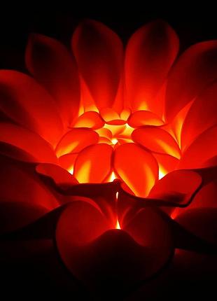 Георгины из изолона с подсветкой.