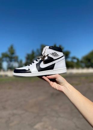 Nike air jordan 1 retro white black 2