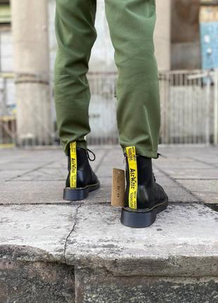 Женские ботинки мартинсы на флисе3 фото