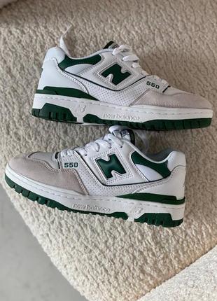 Кросівки new balance 550 white grey green