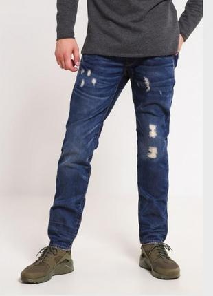 Стильные джинсы g-star raw 3301 low tapered jeans