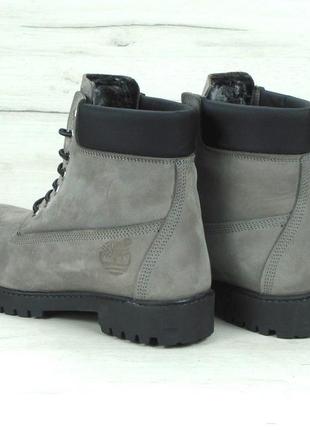 Зимние женские ботинки timberland grey (мех) 36-37-38-39-405 фото