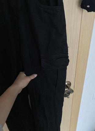 Джинсовий комбінезон чорного кольору зі штанами джинсовый комбинезон чёрный женский7 фото