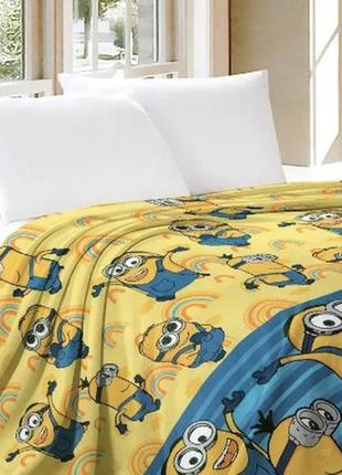 Дитячий плед фліс minion мінйон полуторний