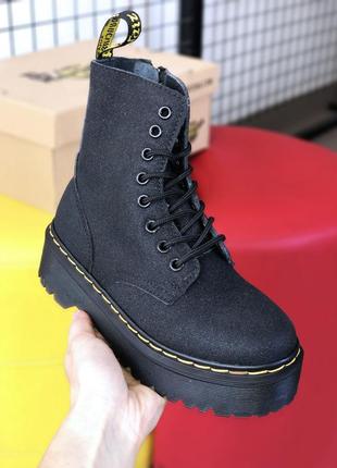 Черевики жіночі dr. martens molly Shoe crackle platform boots/ботинки женские доктор мартэнс