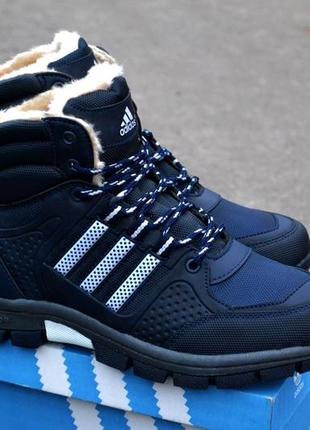 Мужские зимние спортивные кроссовки ботинки с мехом adidas2 фото