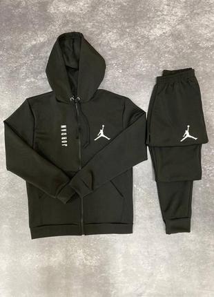 Мужской спортивный трикотажный костюм nike air jordan