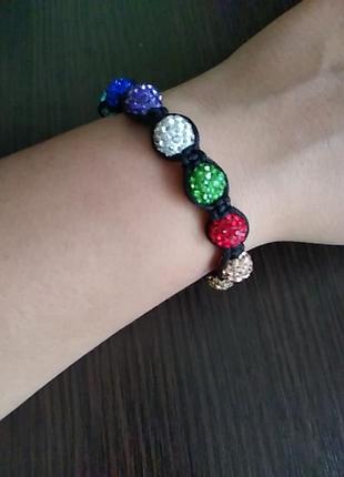 Браслет шамбала кульки  з гематитом