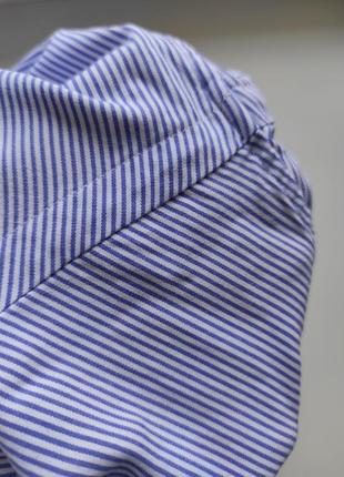 Рубашка сорочка polo ralph lauren🔥,смужка, білий,голубий,довгий рукав, бавовна m,385 фото