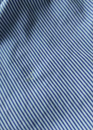 Рубашка сорочка polo ralph lauren🔥,смужка, білий,голубий,довгий рукав, бавовна m,3810 фото