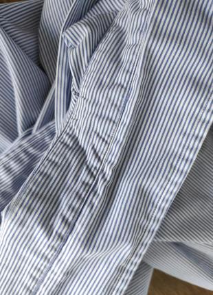 Рубашка сорочка polo ralph lauren🔥,смужка, білий,голубий,довгий рукав, бавовна m,387 фото