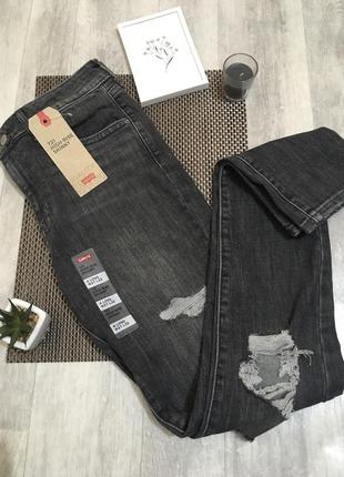 Джинсы levi’s 721 high rise ripped skinny5 фото