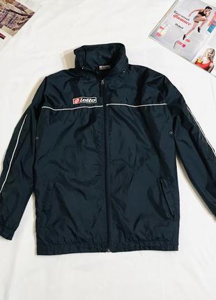 Ветровка детская  подростковая lotto jacket темно -синяя , размер 15-17 лет