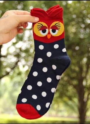 Носки в горошек принт 🐦 яркие носки