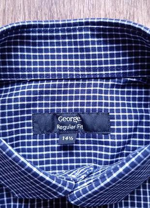 Сорочка синя george regular темно-синя  14.5" розмір s 4
