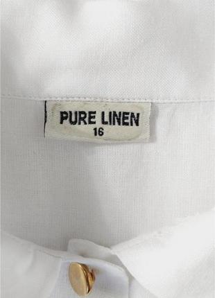 Блузка, рубашка, шведка из льна pure linen7 фото