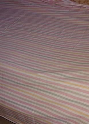 Отличная полуторная простынь,розовая полоска,бязь,150*200см.4 фото