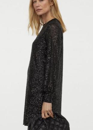 Платье с пайетками от h&m 2