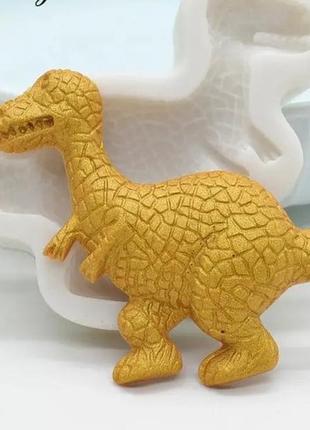 Молд силиконовый "динозавр" - размер всего молда 9*6см