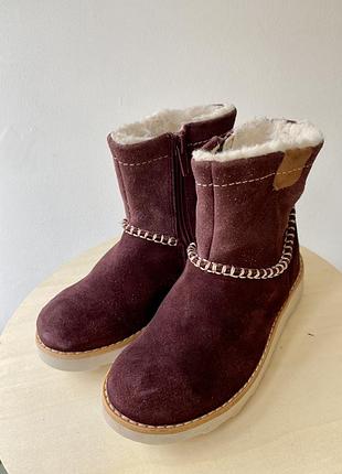 Сапоги детские clarks на меху, зимние сапоги, ботинки
