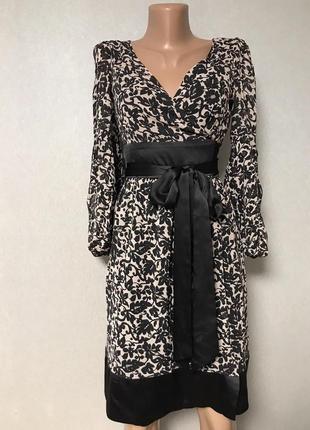 Красивое нарядное шёлковое платье от diane von furstenberg