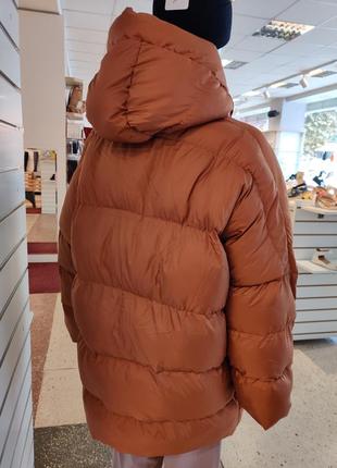Стильна жіноча куртка оверсайз демісезонна коричнева женская куртка оверсайз2 фото