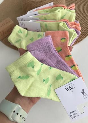 Zara 🍑💜🍐набір набор шкарпеток шкарпетки носки