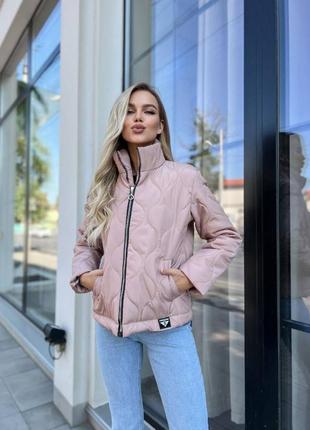 Стегана куртка в стилі зара
