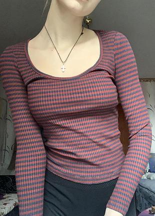 Водолазка в рубчик