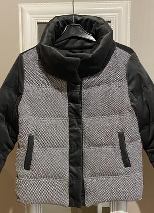Куртка пуховик натуральный бархатная twin-set оригинал, s1 фото